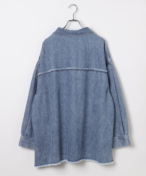 LEPSIM（レプシィム）の「デニム襟付きプルオーバー　629898（シャツ/ブラウス・レディース・ベージュ/ピンク/ブルー・FREE）」の18枚目の写真