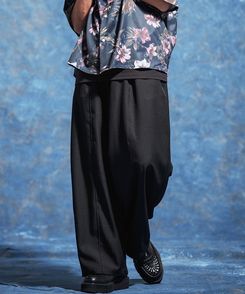 Jih Nunc(ジーヌンク)の「mp14620-ストレッチワイドバルーンパンツ(JIH-R1178)(その他パンツ・メンズ・ネイビー/ブラック/グレー・S/M/L)」の1枚目の写真