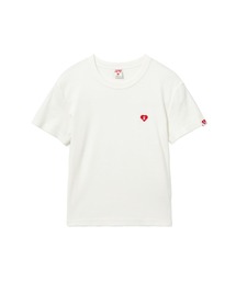 HEART BADGE RIB TEE