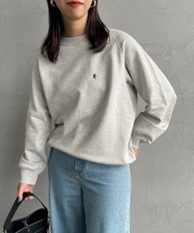 GYMPHLEX | [GYMPHLEX/ジムフレックス] スイングスリーブ ワンポイントロゴ刺繍スウェット(スウェット)