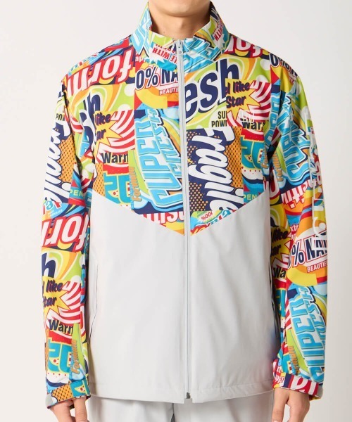 Loudmouth(ラウドマウス)の「LOUDMOUTH/ラウドマウス ゴルフウェア 撥水 ストレッチ 2レイヤー 防水 透湿 ジャケット(ブルゾン・メンズ・その他/その他1/その他2/その他3・M/LL/4L/L/3L)」の3枚目の写真