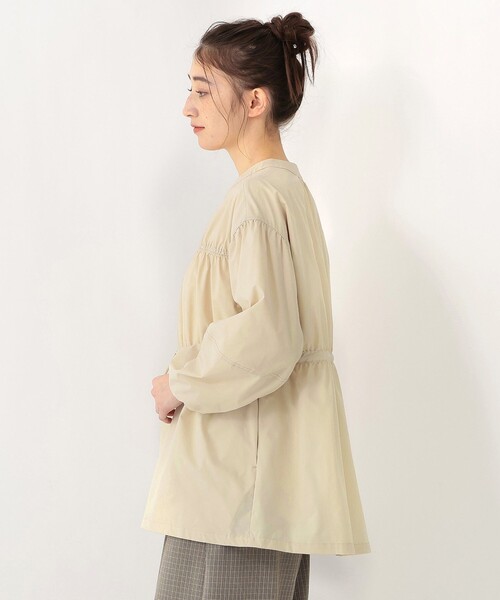 Afternoon Tea（アフタヌーンティー）の「タフタギャザーコート（その他アウター・レディース・ライトグリーン/アイボリー・MEDIUM）」の4枚目の写真