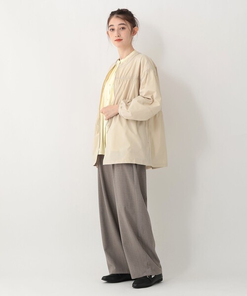 Afternoon Tea（アフタヌーンティー）の「タフタギャザーコート（その他アウター・レディース・ライトグリーン/アイボリー・MEDIUM）」の5枚目の写真