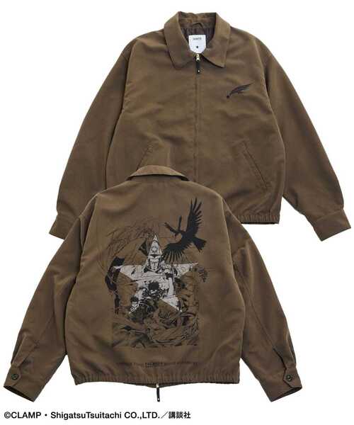 CONVERSE TOKYO(コンバーストウキョウ)の「【CLAMP】『ツバサ-RESERVoir CHRoNiCLE-』GRAPHIC COACH JACKET(ブルゾン・レディース・ブラウン・FREE)」の1枚目の写真