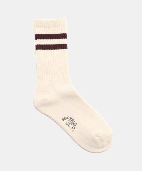 ROSTER SOX（ロスターソックス）の「【ROSTER SOX /ロスターソックス】LINE SOCKS（ソックス/靴下・レディース・チャコールグレー/ブラウン/ベージュ/ブルー・FREE）」の3枚目の写真