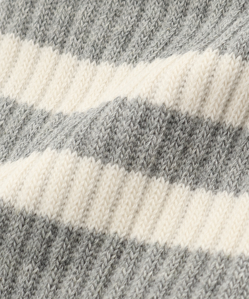 ROSTER SOX（ロスターソックス）の「【ROSTER SOX /ロスターソックス】LINE SOCKS（ソックス/靴下・レディース・チャコールグレー/ブラウン/ベージュ/ブルー・FREE）」の6枚目の写真