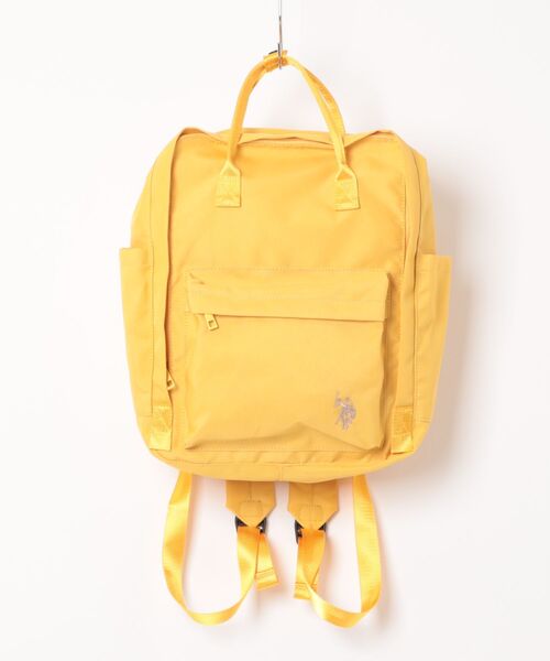 U.S. POLO ASSN.（ユーエスポロアッスン）の「【U.S. POLO ASSN.】ユーエスポロアッスン スクエアリュック USPA-2740（バックパック/リュック・レディース・オフホワイト/グリーン/ピンク/ベージュ/ネイビー/イエロー・FREE）」の5枚目の写真