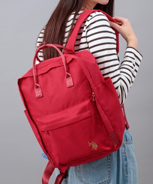 U.S. POLO ASSN.(ユーエスポロアッスン)の「【U.S. POLO ASSN.】ユーエスポロアッスン スクエアリュック USPA-2740(バックパック/リュック・レディース・オフホワイト/グリーン/ピンク/ベージュ/ネイビー/イエロー/ブラック/グレー/ブルー/レッド・FREE)」の10枚目の写真