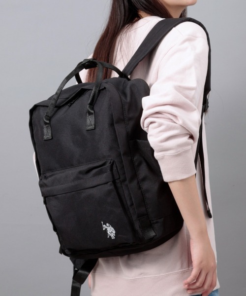 U.S. POLO ASSN.(ユーエスポロアッスン)の「【U.S. POLO ASSN.】ユーエスポロアッスン スクエアリュック USPA-2740(バックパック/リュック・レディース・オフホワイト/グリーン/ピンク/ベージュ/ネイビー/イエロー/ブラック/グレー/ブルー/レッド・FREE)」の1枚目の写真