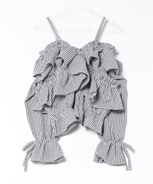 INGNI（イング）の「クロスフリルオフショルブラウス（シャツ/ブラウス・レディース・ホワイト系その他3/ブラック系/ブラック系その他3・M）」の4枚目の写真