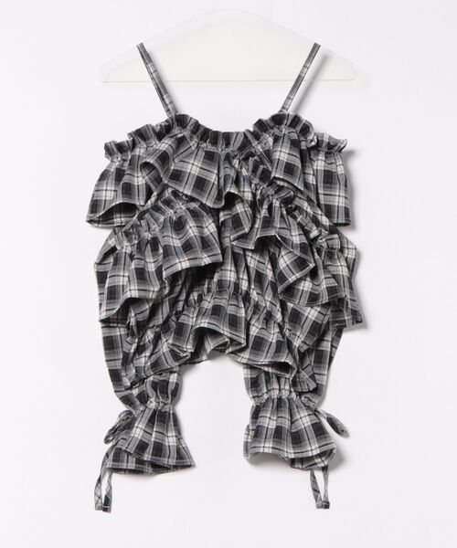 INGNI（イング）の「クロスフリルオフショルブラウス（シャツ/ブラウス・レディース・ホワイト系その他3/ブラック系/ブラック系その他3・M）」の5枚目の写真