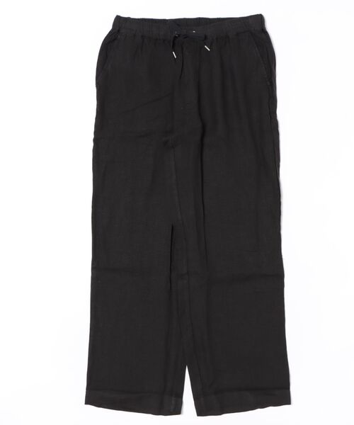 SHARP STRAIGHT LEG LINEN TROUSERS | SHARP ストレート レッグ リネン