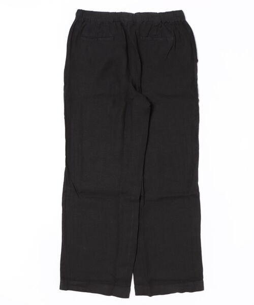 SHARP STRAIGHT LEG LINEN TROUSERS | SHARP ストレート レッグ リネン