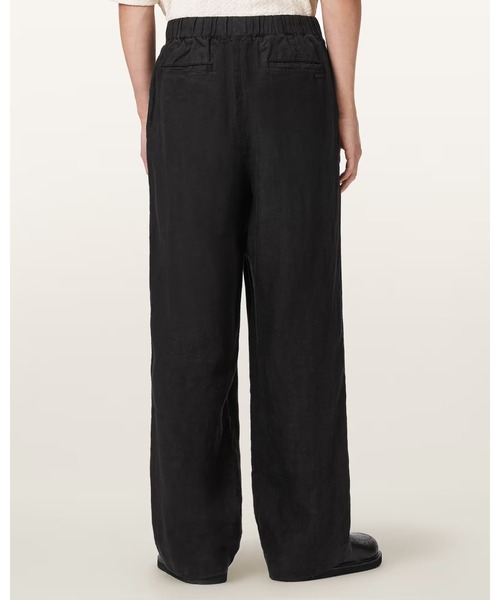 ALLSAINTS(オールセインツ)の「SHARP STRAIGHT LEG LINEN TROUSERS | SHARP ストレート レッグ リネン トラウザー(その他パンツ・メンズ・ブラック系その他・X-SMALL/SMALL/MEDIUM/LARGE)」の6枚目の写真