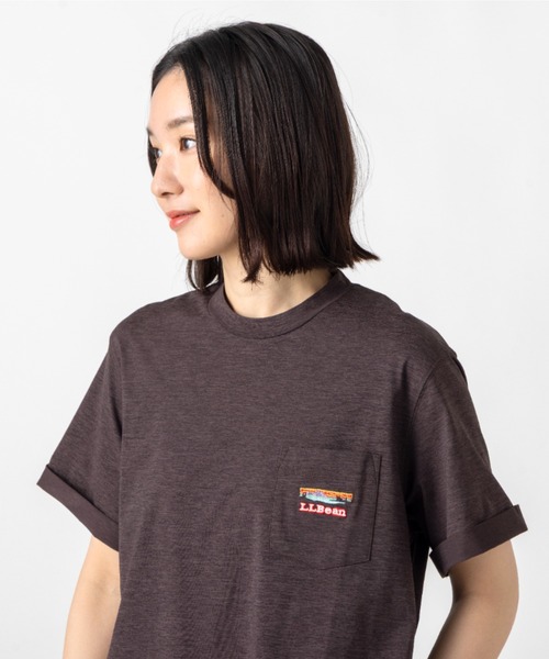 L.L.Bean(エルエルビーン)の「【JAPAN EDITION】カーメル・ショートスリーブ・ドレス(ワンピース・レディース・チョコ/ブラック系/イエロー系・MEDIUM)」の7枚目の写真