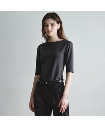 ベーシックボートネックハーフTシャツ_3COLOR(W26TP05)