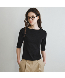 ベーシックボートネックハーフTシャツ_3COLOR(W26TP05)