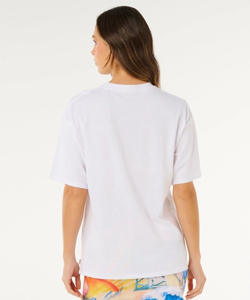 rip curl(リップカール)の「RIP CURL/リップカール 半袖Tシャツ レディース HAYLEY O HERITAGE TEE 0MTWTE(Tシャツ/カットソー・レディース・ピンク/ホワイト・XS/S)」の5枚目の写真