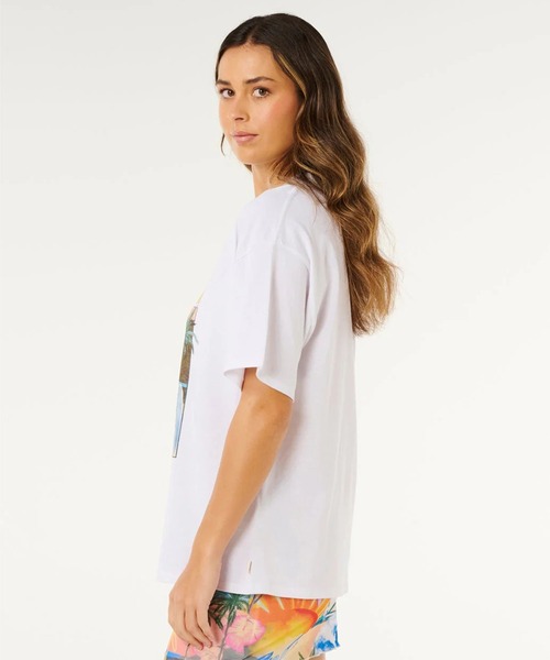 rip curl(リップカール)の「RIP CURL/リップカール 半袖Tシャツ レディース HAYLEY O HERITAGE TEE 0MTWTE(Tシャツ/カットソー・レディース・ピンク/ホワイト・XS/S)」の6枚目の写真