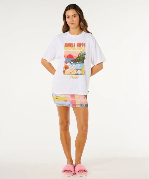rip curl(リップカール)の「RIP CURL/リップカール 半袖Tシャツ レディース HAYLEY O HERITAGE TEE 0MTWTE(Tシャツ/カットソー・レディース・ピンク/ホワイト・XS/S)」の8枚目の写真