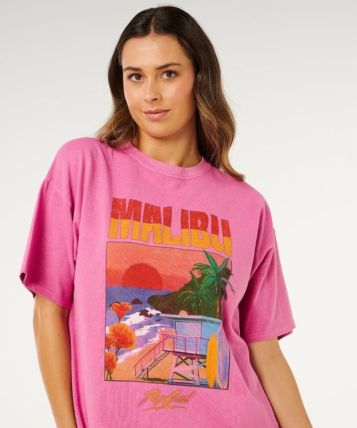 rip curl(リップカール)の「RIP CURL/リップカール 半袖Tシャツ レディース HAYLEY O HERITAGE TEE 0MTWTE(Tシャツ/カットソー・レディース・ピンク/ホワイト・XS/S)」の10枚目の写真