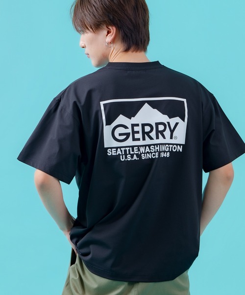 GERRY(ジェリー)の「【GERRY】吸汗速乾 オーバルワッペン/ボックスロゴ 半袖Tシャツ(Tシャツ/カットソー・メンズ・ホワイト系/ホワイト×ブラック/ブラック/ブラック系/ホワイト・X-LARGE/LARGE/MEDIUM)」の5枚目の写真