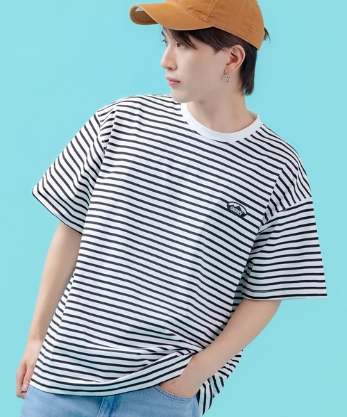 GERRY(ジェリー)の「【GERRY】吸汗速乾 オーバルワッペン/ボックスロゴ 半袖Tシャツ(Tシャツ/カットソー・メンズ・ホワイト系/ホワイト×ブラック/ブラック/ブラック系/ホワイト・X-LARGE/LARGE/MEDIUM)」の2枚目の写真