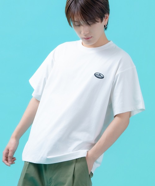 GERRY(ジェリー)の「【GERRY】吸汗速乾 オーバルワッペン/ボックスロゴ 半袖Tシャツ(Tシャツ/カットソー・メンズ・ホワイト系/ホワイト×ブラック/ブラック/ブラック系/ホワイト・X-LARGE/LARGE/MEDIUM)」の1枚目の写真