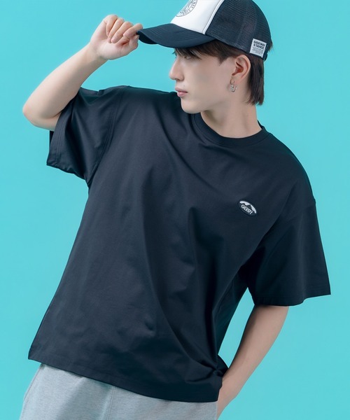 GERRY(ジェリー)の「【GERRY】吸汗速乾 オーバルワッペン/ボックスロゴ 半袖Tシャツ(Tシャツ/カットソー・メンズ・ホワイト系/ホワイト×ブラック/ブラック/ブラック系/ホワイト・X-LARGE/LARGE/MEDIUM)」の4枚目の写真