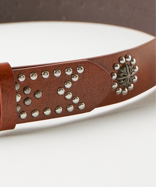 WHO'S WHO gallery(フーズフーギャラリー)の「スタッズベルト(ベルト・メンズ・ブラック/ブラウン・FREE)」の11枚目の写真