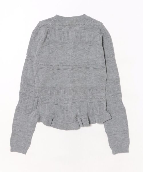 VIBGYOR（ヴィブジョー）の「【TUNE】シェルフリルカーディガン（カーディガン/ボレロ・レディース・グレー/レッド/ホワイト・FREE）」の13枚目の写真