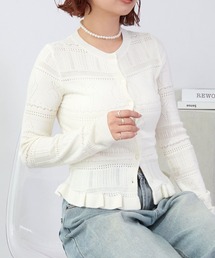 VIBGYOR | 【TUNE】シェルフリルカーディガン(カーディガン/ボレロ)