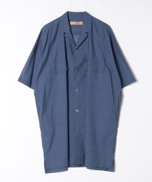 ROBES&CONFECTIONS（ローブスコンフェクションズ）の「Robes&Confections/ローブス&コンフェクションズ/コンパクトコットンローンシャンブレーSSシャツ（シャツ/ブラウス・レディース・ブルー/ネイビー・F）」の2枚目の写真