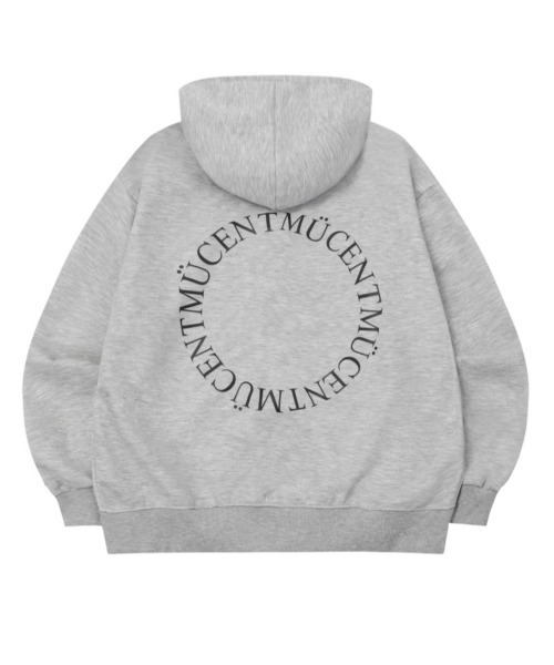 MUCENT(ムセント)の「A'GEM/9 × .kom 『MUCENT/ムセント』BACK LOGO 2-WAY HOOD ZIP-UP/バックロゴ 2 WAYジップアップパーカー(パーカー・レディース・ブラック/グレー・FREE)」の18枚目の写真
