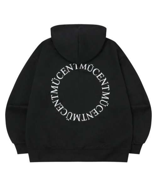 MUCENT(ムセント)の「A'GEM/9 × .kom 『MUCENT/ムセント』BACK LOGO 2-WAY HOOD ZIP-UP/バックロゴ 2 WAYジップアップパーカー(パーカー・レディース・ブラック/グレー・FREE)」の13枚目の写真
