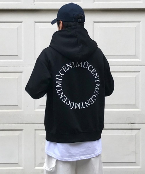 A'GEM/9 × .kom 『MUCENT/ムセント』BACK LOGO 2-WAY HOOD ZIP-UP