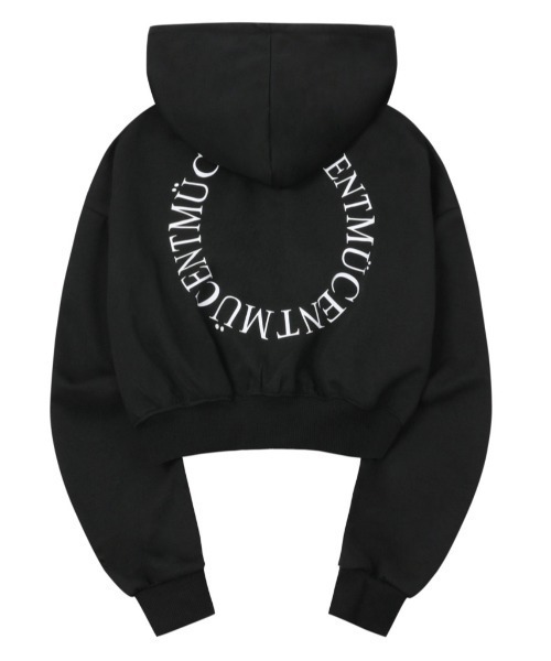 MUCENT(ムセント)の「A'GEM/9 × .kom 『MUCENT/ムセント』BACK LOGO 2-WAY HOOD ZIP-UP/バックロゴ 2 WAYジップアップパーカー(パーカー・レディース・ブラック/グレー・FREE)」の22枚目の写真