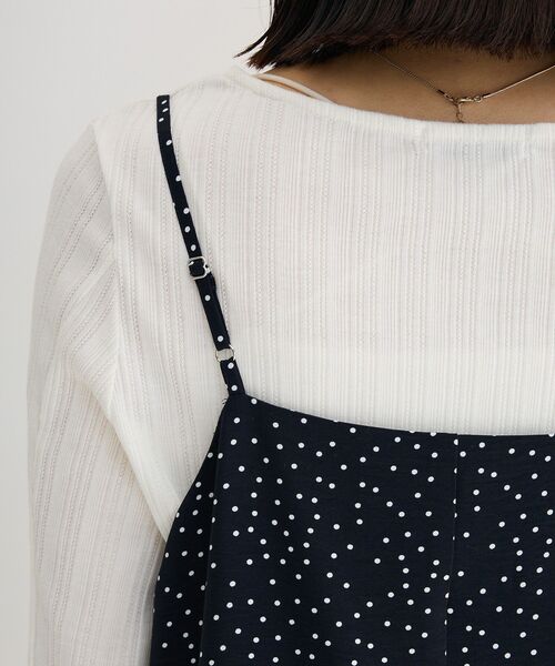 Green　Parks（グリーンパークス）の「フリルサロペット（サロペット/オーバーオール・レディース・グレー/ブルー系その他3/ブラック・FREE）」の16枚目の写真