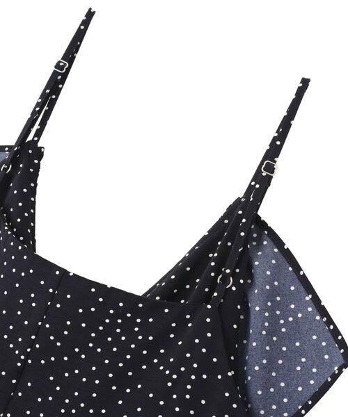 Green　Parks（グリーンパークス）の「フリルサロペット（サロペット/オーバーオール・レディース・グレー/ブルー系その他3/ブラック・FREE）」の9枚目の写真