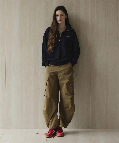 STUDIO&PARC（スタジオアンドパルク）の「Half-Zip Sweatshirt_Navy（スウェット・レディース・ネイビー・1）」の3枚目の写真