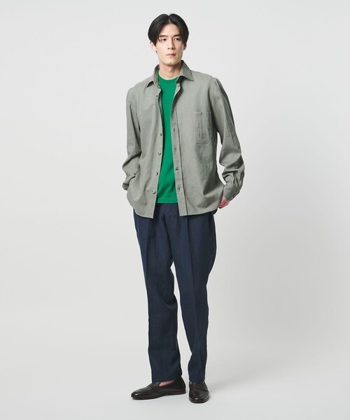 UNITED ARROWS(ユナイテッドアローズ)の「コットン ニット Tシャツ(Tシャツ/カットソー・メンズ・ダークブラウン/パープル/ケリーグリーン/ネイビー・S/XL/M/L)」の5枚目の写真