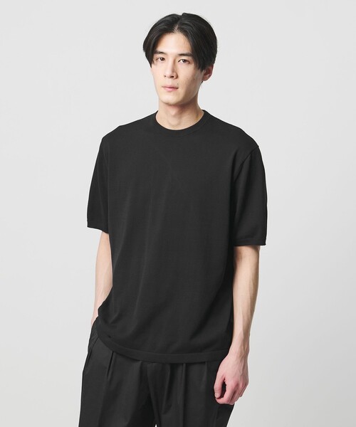 UNITED ARROWS(ユナイテッドアローズ)の「コットン ニット Tシャツ(Tシャツ/カットソー・メンズ・ダークブラウン/パープル/ケリーグリーン/ネイビー・S/XL/M/L)」の8枚目の写真