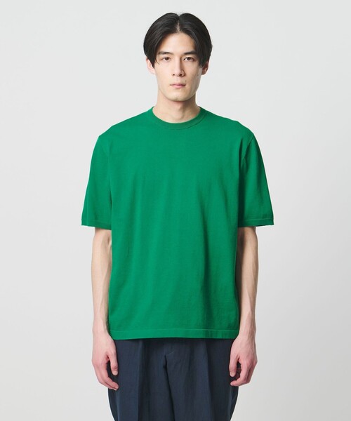 UNITED ARROWS(ユナイテッドアローズ)の「コットン ニット Tシャツ(Tシャツ/カットソー・メンズ・ダークブラウン/パープル/ケリーグリーン/ネイビー・S/XL/M/L)」の11枚目の写真