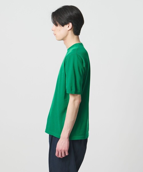 UNITED ARROWS(ユナイテッドアローズ)の「コットン ニット Tシャツ(Tシャツ/カットソー・メンズ・ダークブラウン/パープル/ケリーグリーン/ネイビー・S/XL/M/L)」の12枚目の写真