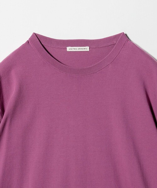 UNITED ARROWS(ユナイテッドアローズ)の「コットン ニット Tシャツ(Tシャツ/カットソー・メンズ・ダークブラウン/パープル/ケリーグリーン/ネイビー・S/XL/M/L)」の16枚目の写真