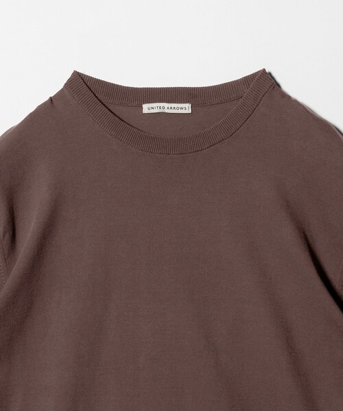 UNITED ARROWS(ユナイテッドアローズ)の「コットン ニット Tシャツ(Tシャツ/カットソー・メンズ・ダークブラウン/パープル/ケリーグリーン/ネイビー・S/XL/M/L)」の21枚目の写真