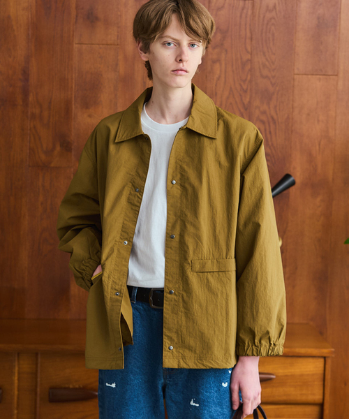 OSKR(オーエスケーアール)の「OSKR / オーエスケーアール ex Washer Nylon Coach Jacket(その他アウター・メンズ・ベージュ/カーキ・LARGE/MEDIUM)」の6枚目の写真