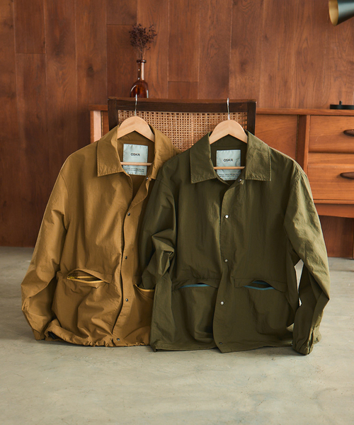OSKR(オーエスケーアール)の「OSKR / オーエスケーアール ex Washer Nylon Coach Jacket(その他アウター・メンズ・ベージュ/カーキ・LARGE/MEDIUM)」の12枚目の写真