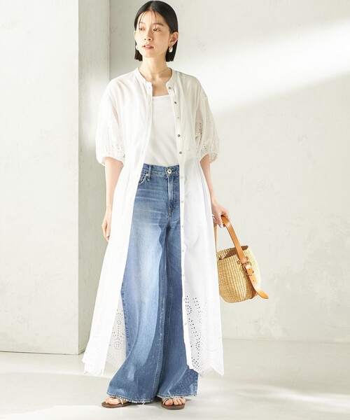 Fanaka(ファナカ)の「【SHIPS別注】Fanaka:〈手洗い可能〉シフリー ウエスト ギャザー ワンピース(ワンピース・レディース・ブラック/オフホワイト・ONE SIZE)」の5枚目の写真