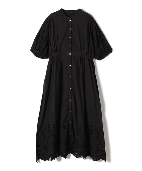 Fanaka(ファナカ)の「【SHIPS別注】Fanaka:〈手洗い可能〉シフリー ウエスト ギャザー ワンピース(ワンピース・レディース・ブラック/オフホワイト・ONE SIZE)」の16枚目の写真